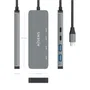 Aisens Hub USB 3.2 Gen2 10G USB-C, 2xUSB-C y 2xUSB-A, Gris